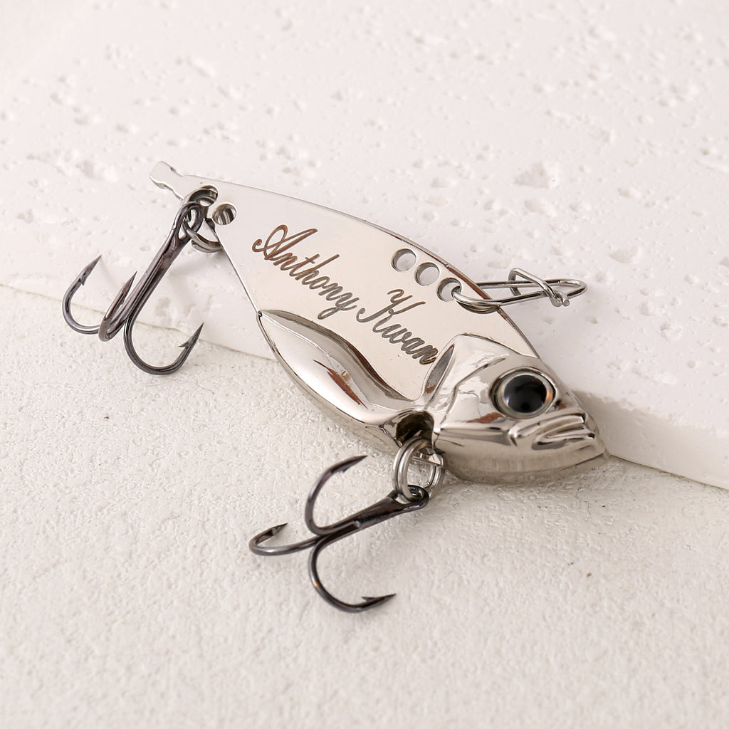 Custom Laser Engraved Fishing Lure: Personalized Gift for Dad