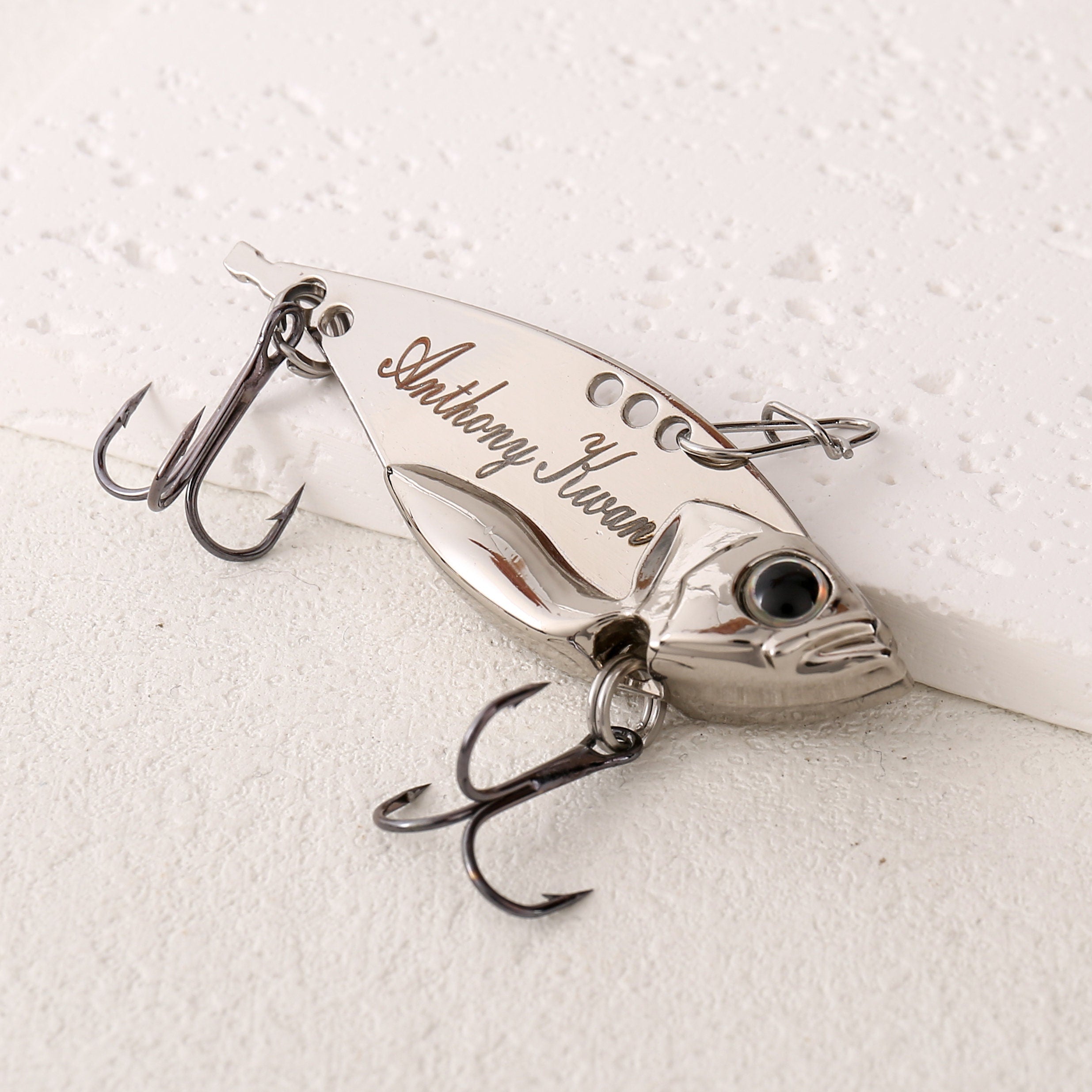 Custom Laser Engraved Fishing Lure: Personalized Gift for Dad