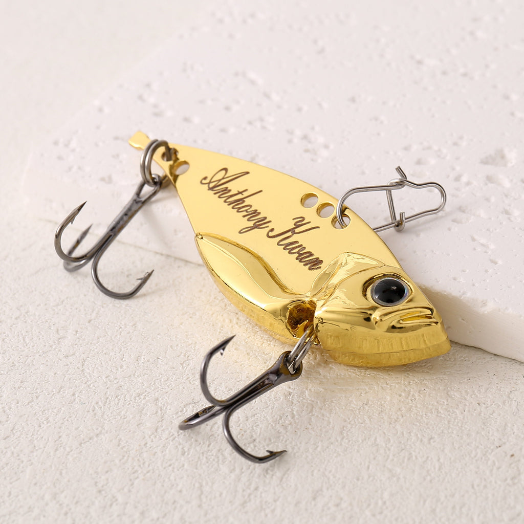 Custom Laser Engraved Fishing Lure: Personalized Gift for Dad