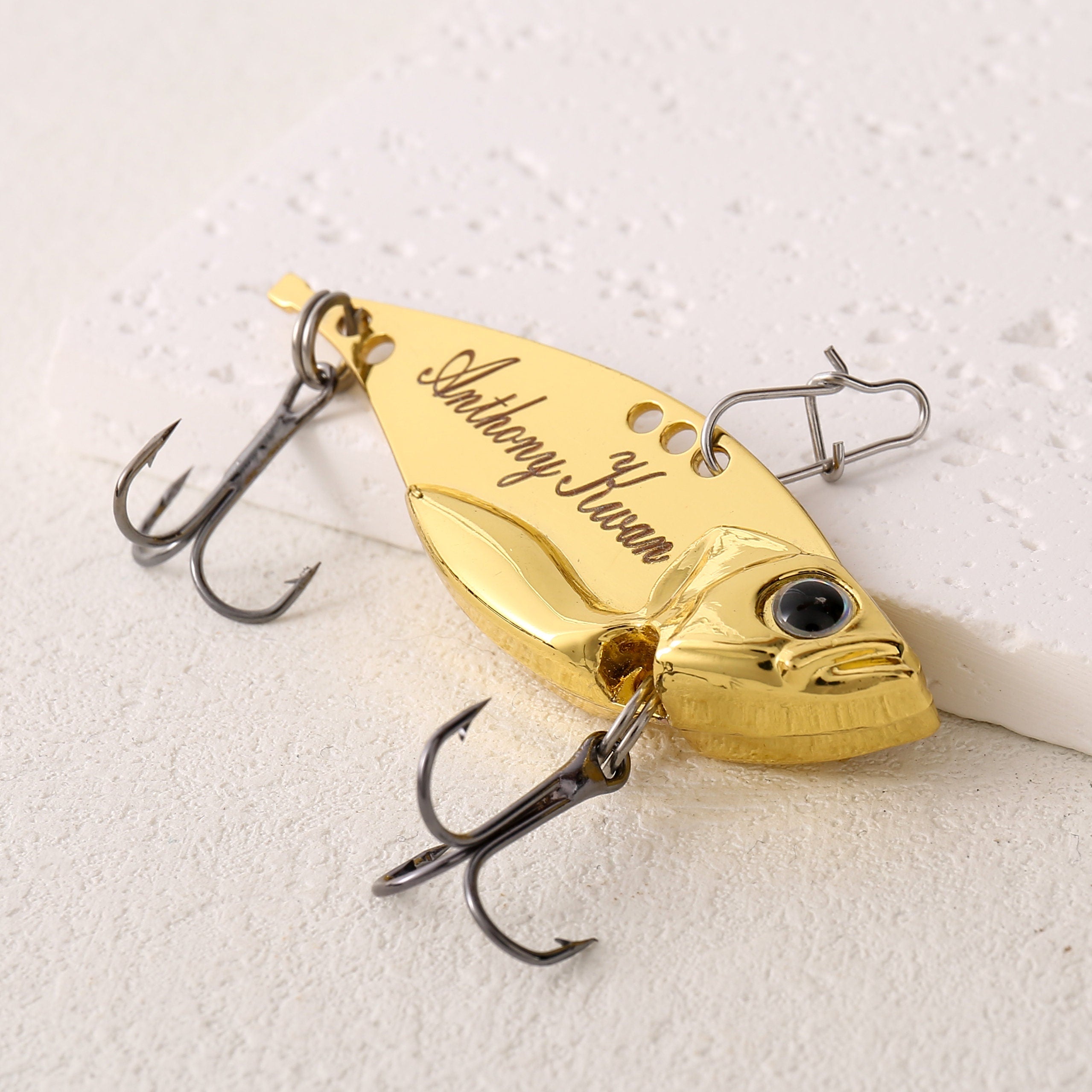 Custom Laser Engraved Fishing Lure: Personalized Gift for Dad