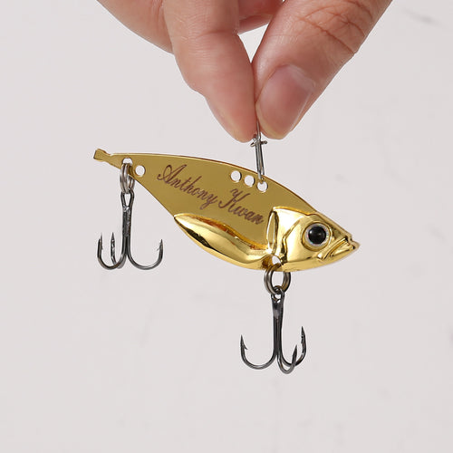 Custom Laser Engraved Fishing Lure: Personalized Gift for Dad