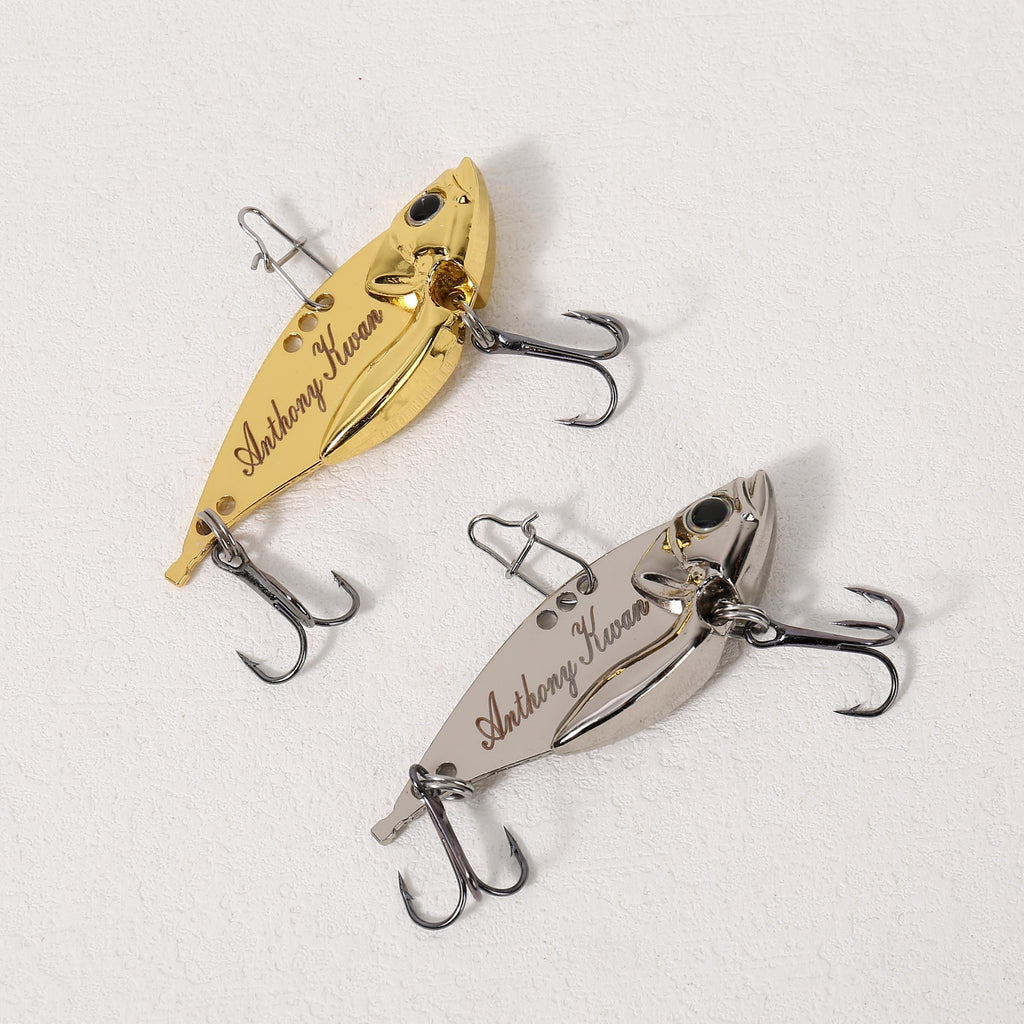 Custom Laser Engraved Fishing Lure: Personalized Gift for Dad