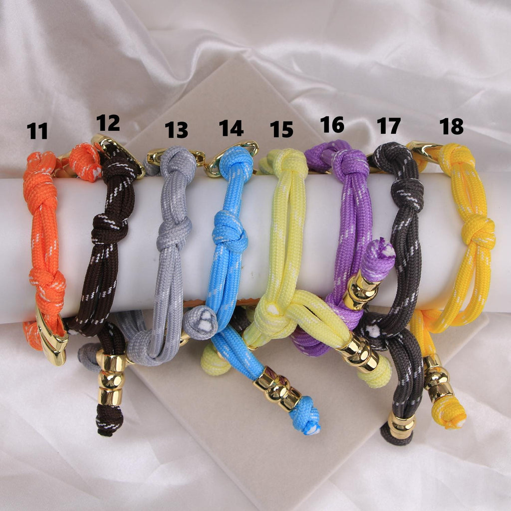 1 pcs Custom Gold Silver Color Bubble Number Bracelet, Personalized Woven Knotty Jewelry, Unisex Gift for Women Men