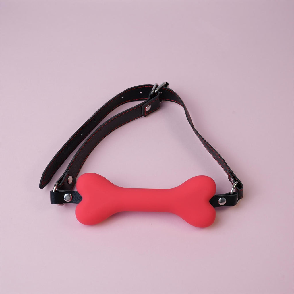 Personalized Bone Choker, Custom Gothic Punk Vegan Leather Collar, Silicone Pendant Jewelry